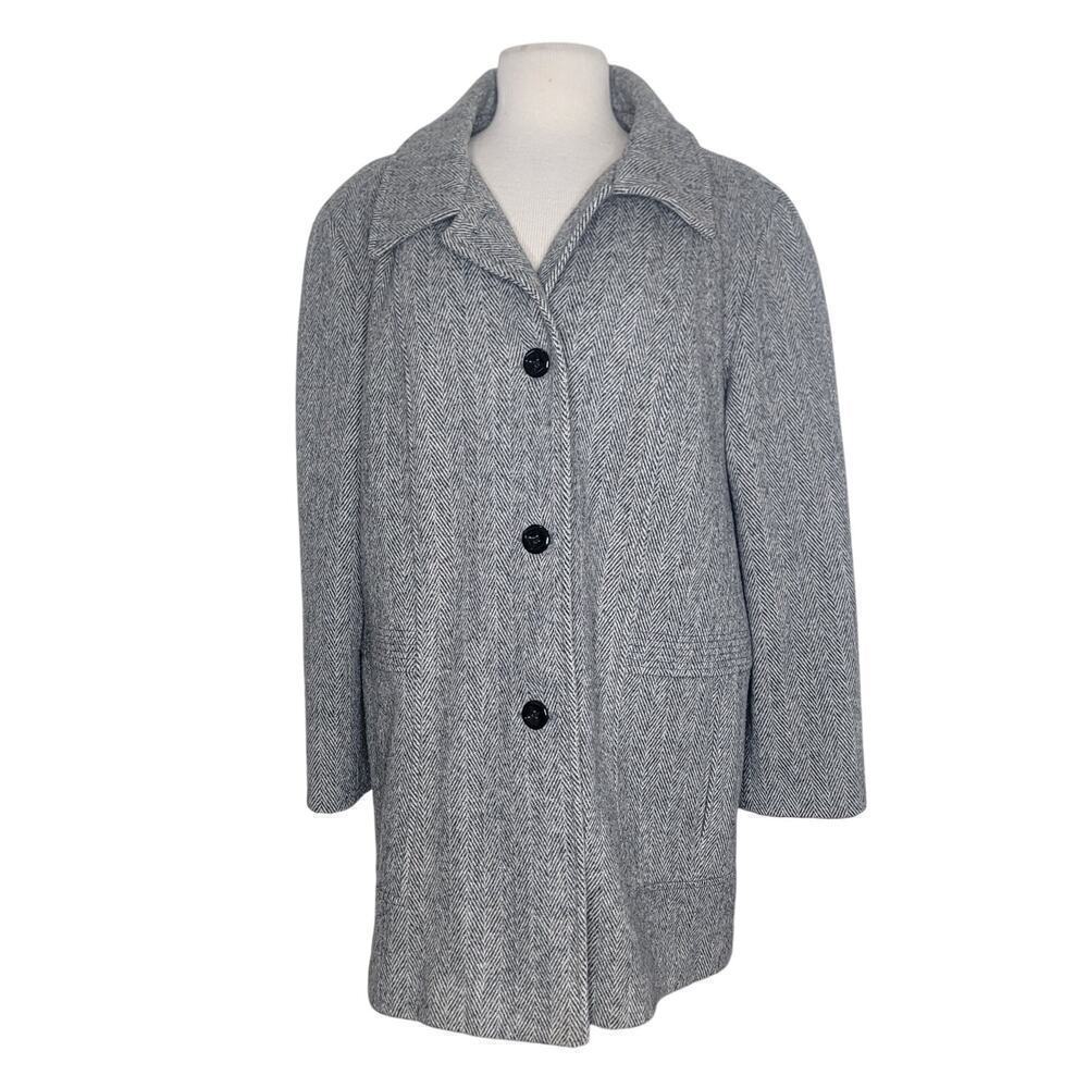 Vintage Herman Kay Wool Blend Winter Coat Jacket Made In USA Women's Size 20W